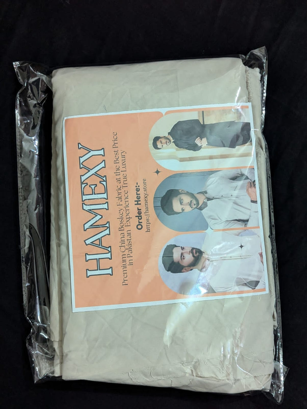 Premium China Boski White Color Unstitched Suit – 5 Meter Fabric